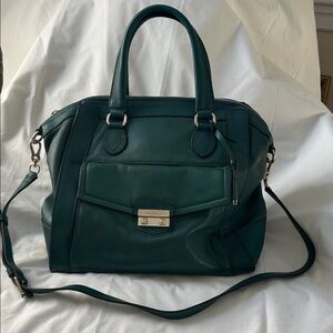 Cole Haan Dark Green Leather Satchel